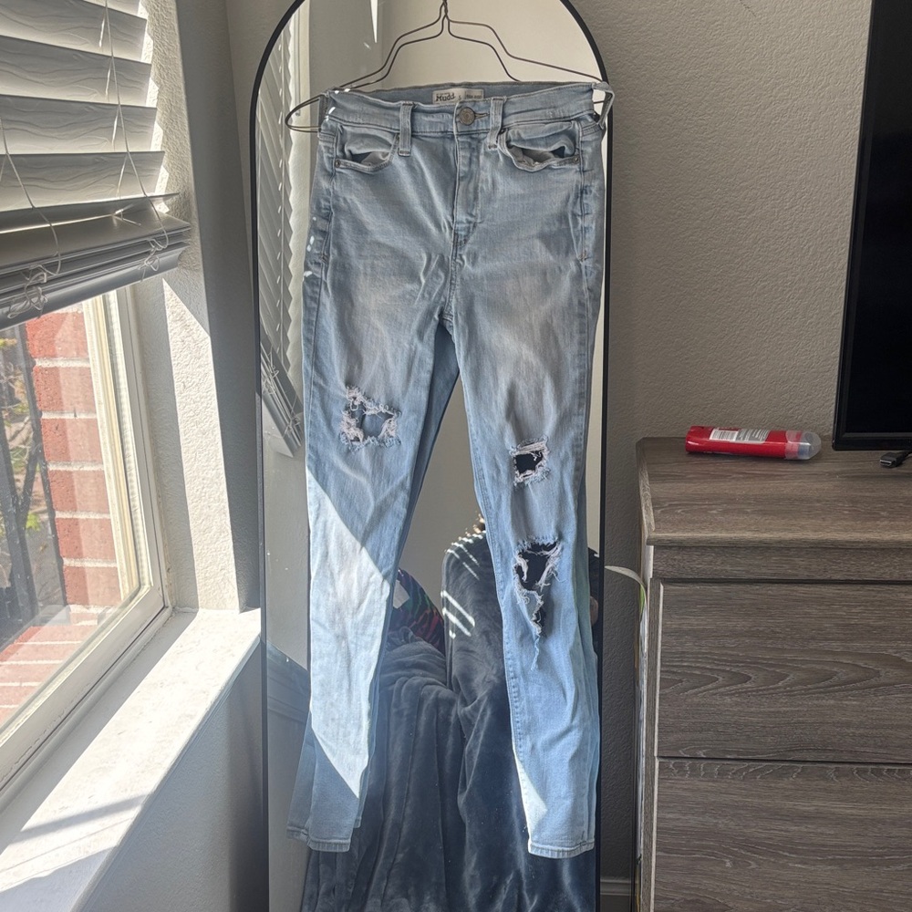 Mudd Light Blue Ripped Skinny Jeans
